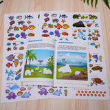 Children's sea creature picture book with stickers