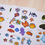 Animal Stickers: Ocean Animals product image 9 showing printed book details for screen-free reading and learning
