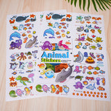 Printed preschool underwater discovery book with creative sticker play