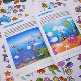 Children's marine animal picture book with stickers
