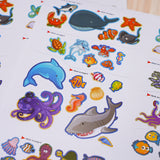 Animal Stickers: Hidden Ocean Dwellers product image 7 showing printed book details for screen-free reading and learning