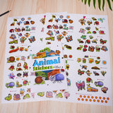 Printed preschool insect discovery book with creative sticker play
