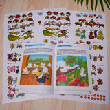 Ages 3-6 insects sticker book for nature vocabulary