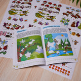 Children's bug picture book with stickers for screen-free learning