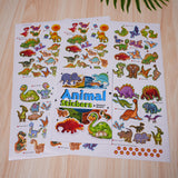 Printed preschool dinosaur discovery book with creative sticker play