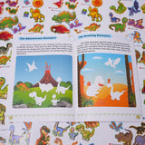 Animal Stickers: Dinosaur World II product image 6 showing printed book details for screen-free reading and learning