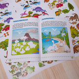Children's prehistoric animal picture book with stickers