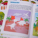 Animal Stickers: Dinosaur World product image 6 showing printed book details for screen-free reading and learning