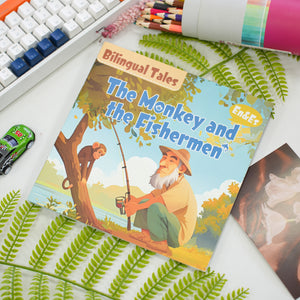 Bilingual Tales: The Monkey and the Fishermen – English & Spanish Storybook