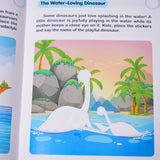 Animal Stickers: Dinosaur World product image 7 showing printed book details for screen-free reading and learning