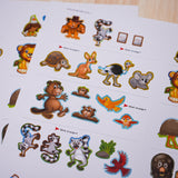 Animal Stickers: Endangered Animals product image 8 showing printed book details for screen-free reading and learning