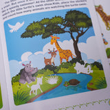 Animal Stickers: Grassland Settlers product image 6 showing printed book details for screen-free reading and learning