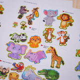 Animal Stickers: Grassland Settlers product image 8 showing printed book details for screen-free reading and learning