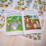 Ages 3-6 reptiles and amphibians sticker book for nature vocabulary