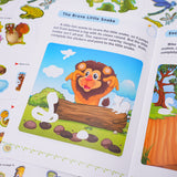 Children's animal picture book with stickers for early science learning