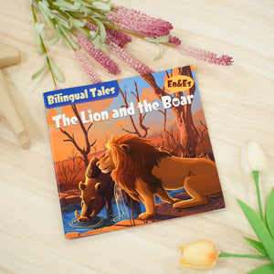Bilingual Tales: The Lion and the Boar – English & Spanish Storybook