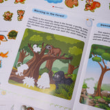 Animal Stickers: Forest Wanderers product image 6 showing printed book details for screen-free reading and learning