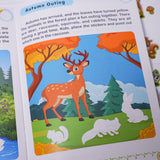 Animal Stickers: Forest Wanderers product image 7 showing printed book details for screen-free reading and learning