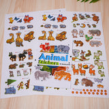 Printed preschool herbivore discovery book with creative sticker play