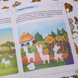 Animal Stickers: Herbivores product image 7 showing printed book details for screen-free reading and learning