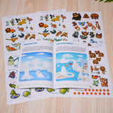 Ages 3-6 carnivores sticker book for wildlife and animal diet vocabulary