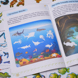 Children's wild animal picture book with stickers for nature learning