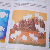 Animal Stickers: Carnivores product image 6 showing printed book details for screen-free reading and learning