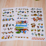 Printed preschool flying animal discovery book with creative sticker play