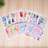 Printed dress-up book set for creative styling fine motor skills and imagination