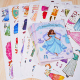 Ages 3-6 princess sticker set for screen-free role play
