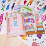 Children's princess fashion activity set with stickers gowns and creative play