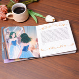 Open interior spread from The Three Spinners fairy tale