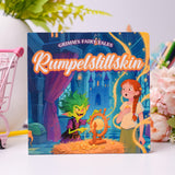 Close cover detail of Rumpelstiltskin classic picture book