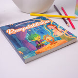 Angled product photo of Rumpelstiltskin printed storybook