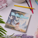Flat-lay photo of The Six Swans picture book