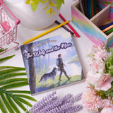 Flat-lay photo of The Wolf and the Man picture book