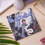 Angled product photo of The White Snake printed picture book
