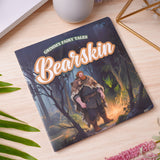 Flat-lay photo of Bearskin picture book on a table