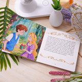 The Golden Goose printed picture book opened for family read-aloud