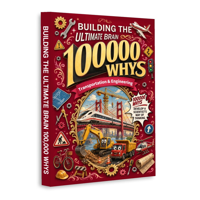 Building the Ultimate Brain: 100000 Whys - Transportation & Engineering physical printed book product image 1, ISBN 9798904665739