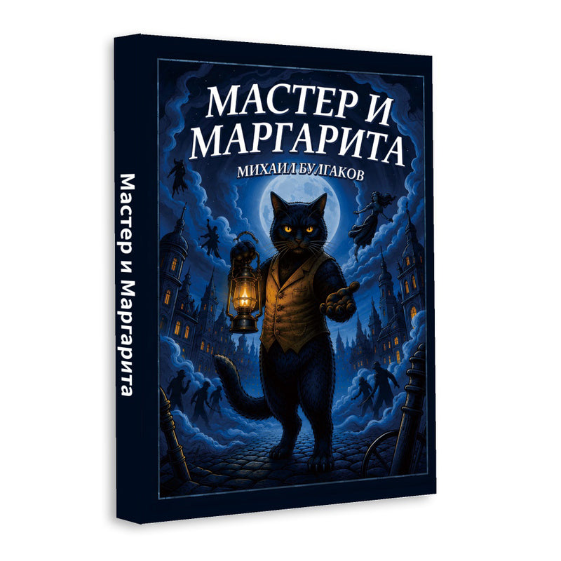 Мастер и Маргарита by Mikhail Bulgakov - Russian Edition, Cover 3 physical printed Russian book front cover, ISBN 9798904661212