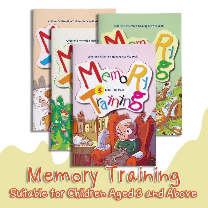 Memory Training 4-Book Activity Set for Kids physical printed book product image 1, ISBN 9798895050736