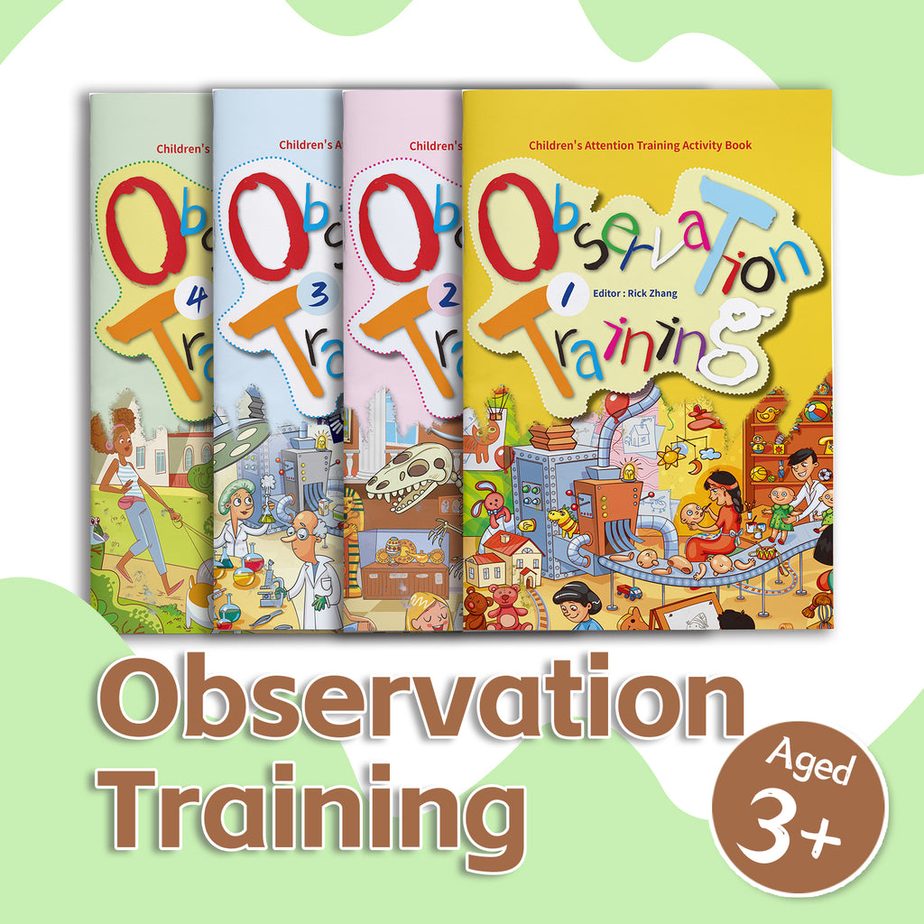 Observation Training 4-Book Activity Set for Kids physical printed book product image 1, ISBN 9798895050729
