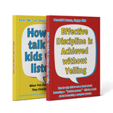 Effective Discipline Without Yelling Paren + How to Talk So Kids Will Listen Parenting: 2-Book Set main cover and printed book set view, image 1, bundle ISBN 9798900665122