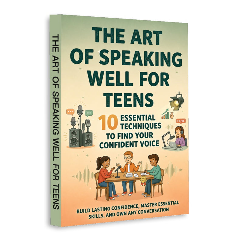 The Art of Speaking Well for Teens: 10 Essential Techniques to Find Your Confident Voice, Book 3 physical printed book product image 1, ISBN 9798904668181