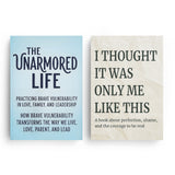 The Unarmored Life Emotional Growth Book + I Thought It Was Only Me Like This Self-ac: 2-Book Set main cover and printed book set view, image 1, bundle ISBN 9798900666471