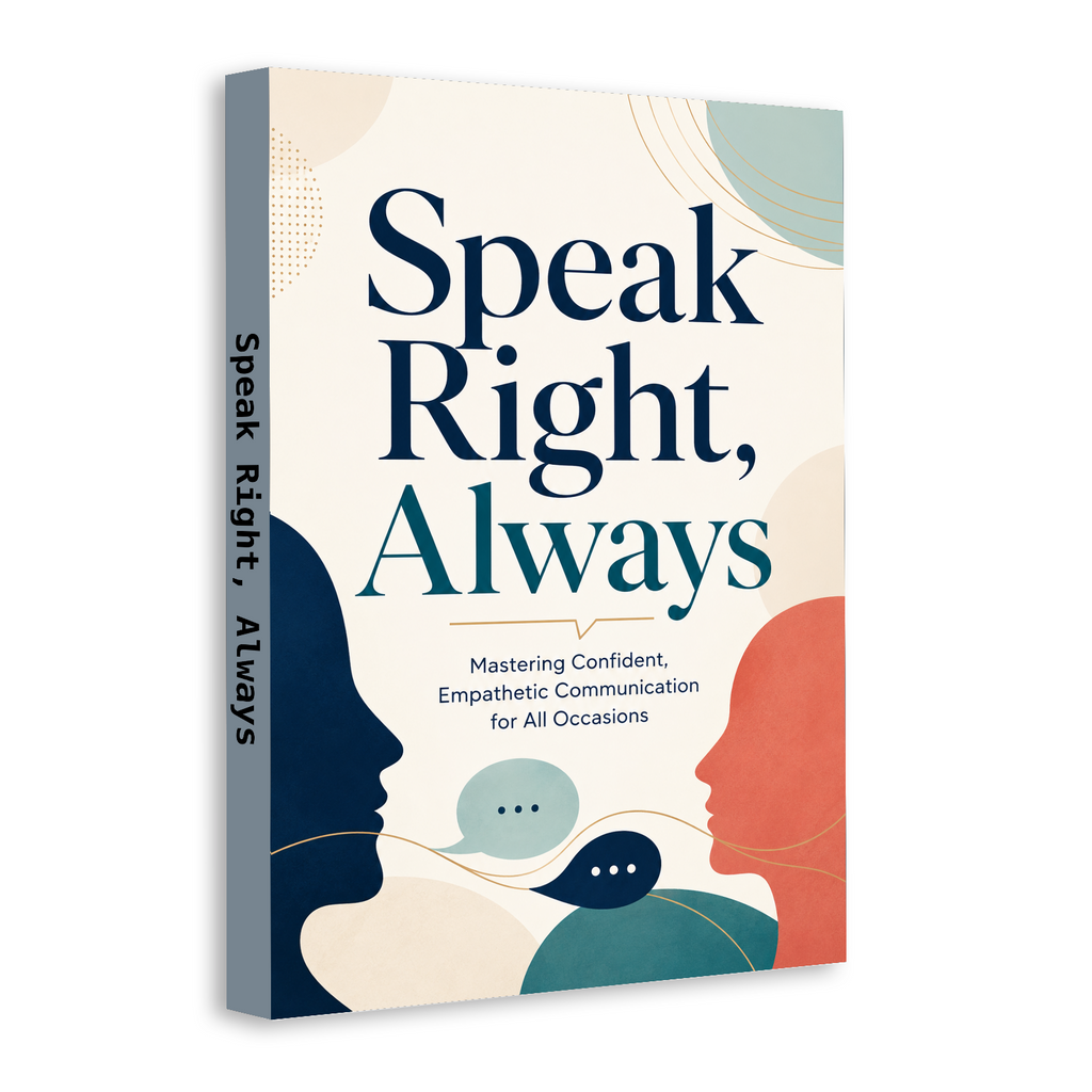 Speak Right, Always - Confident Communication Guide physical printed book product image 2, ISBN 9798904661663