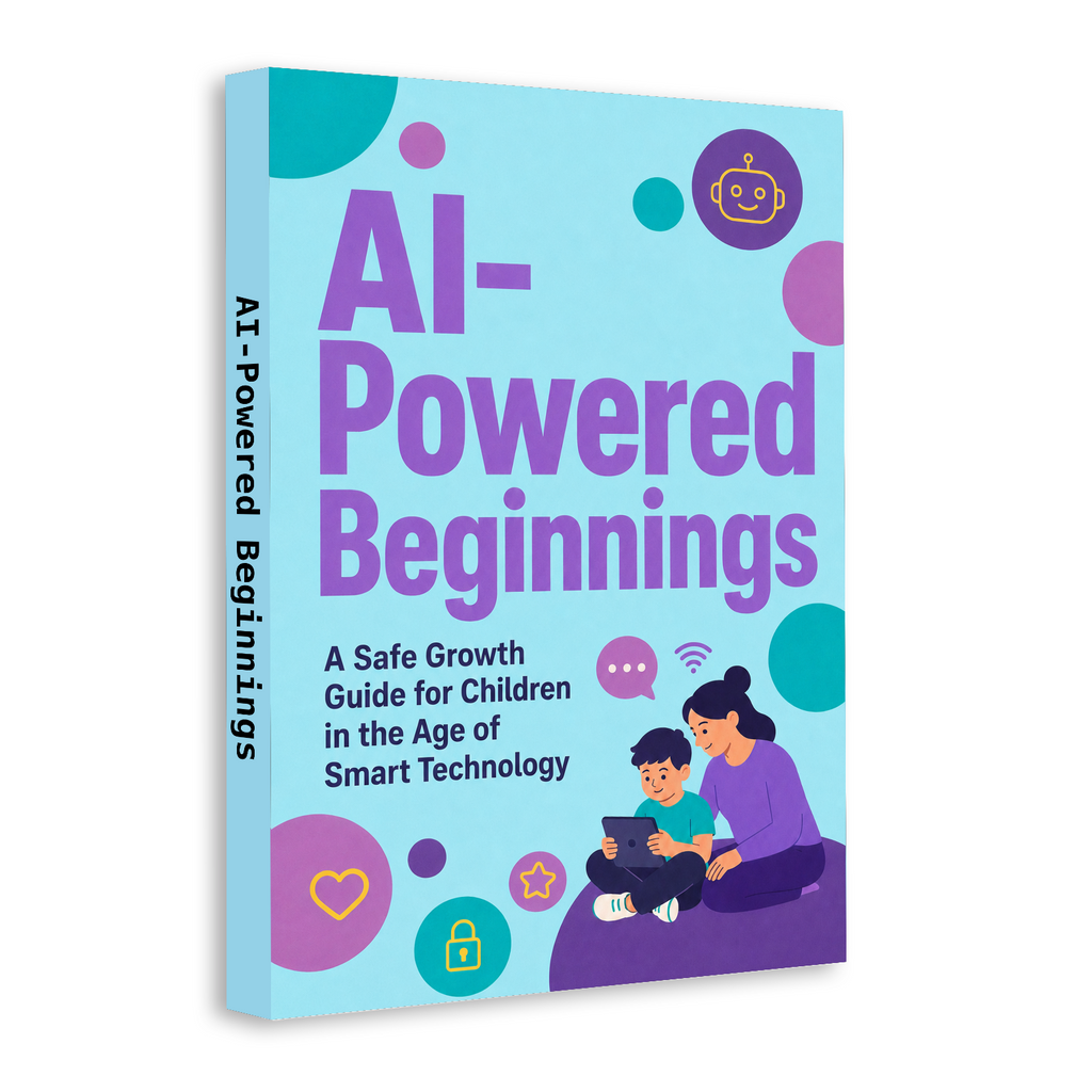 AI-Powered Beginnings: A Safe Growth Guide for Children in the Age of Smart Technology physical printed book product image 2, ISBN 9798904665203
