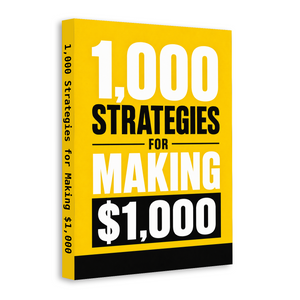 1,000 Strategies for Making $1,000: Practical Project Planning physical printed book product image 1, ISBN 9798904663391