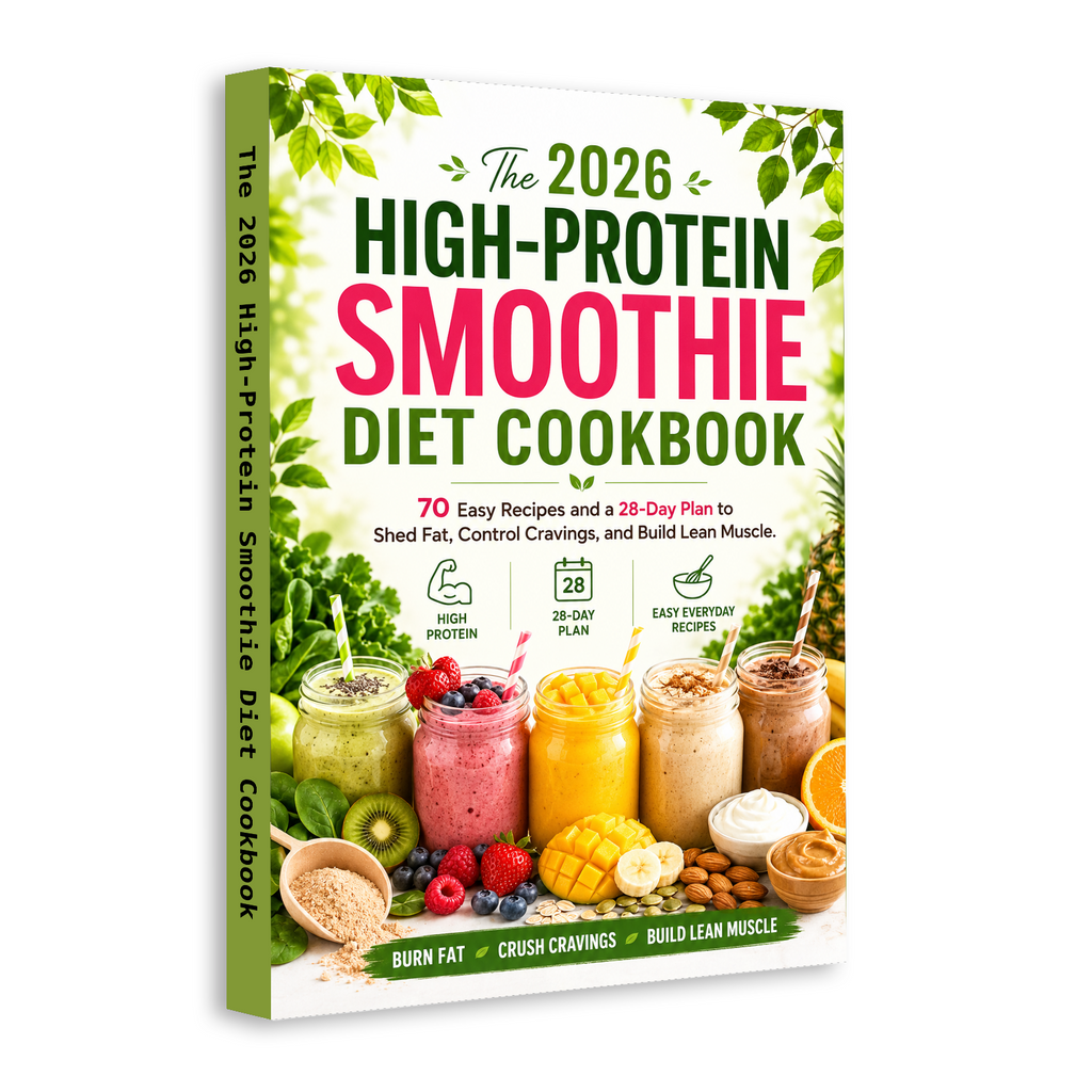 The 2026 High-Protein Smoothie Diet Cookbook: 70 Easy Recipes & 28-Day Fat-Loss Plan to Build Lean Muscle & Crush Cravings physical printed book product image 2, ISBN 9798904668990